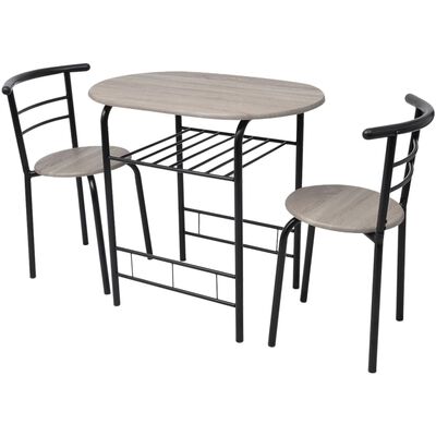 vidaXL Breakfast Bar Set MDF