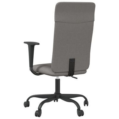 vidaXL Office Chair Dark Gray Fabric