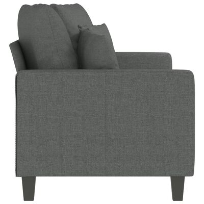 vidaXL 2-Seater Sofa Dark Gray 55.1" Fabric