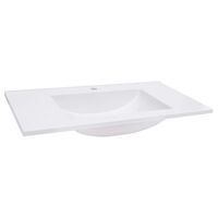 vidaXL Built-in Wash Basin 29.5"x18.1"x5.1" SMC White