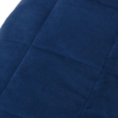 vidaXL Weighted Blanket Blue 86.6"x94.5" 33.1 lb Fabric