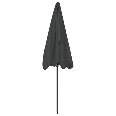 vidaXL Beach Umbrella Anthracite 78.7"x49.2"