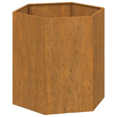 vidaXL Planter Rusty 15.7"x15.7"x17.7" Corten Steel