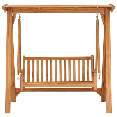 vidaXL Swing Bench 66.9" Solid Teak Wood