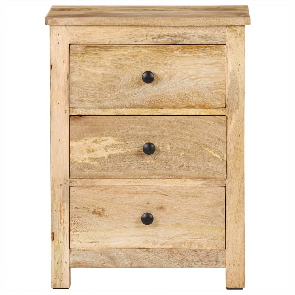 vidaXL Bedside Cabinet 17.7"x13.8"x23.6" Solid Mango Wood