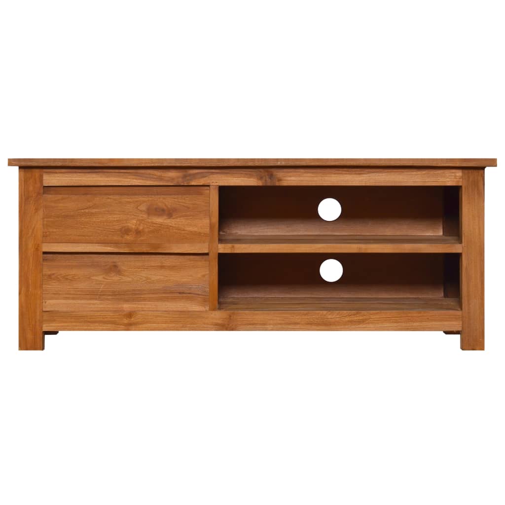 vidaXL TV Stand 39.4"x11.8"x15.7" Solid Wood Teak