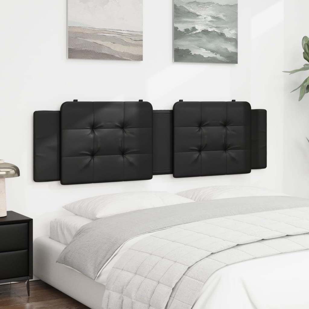 vidaXL Headboard Cushion Black 72" Faux Leather