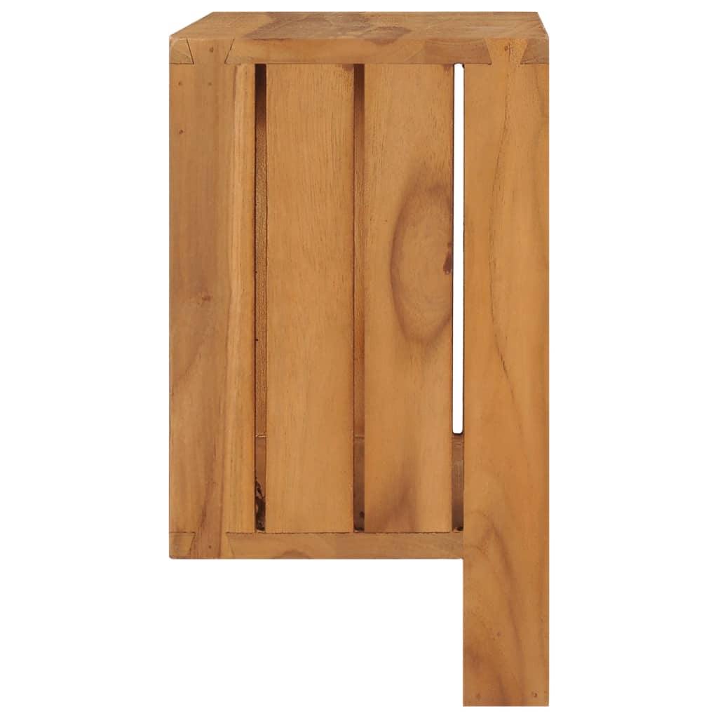 vidaXL Wall-mounted Towel Rack 13.8"x7.9"x13.8" Solid Teak Wood