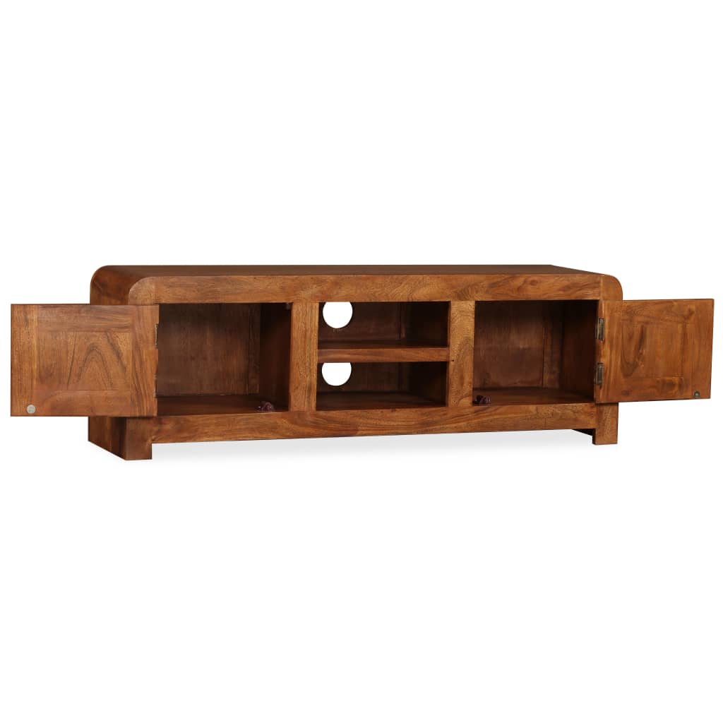 vidaXL TV Stand Solid Wood with Honey Finish 47.2"x11.8"x15.7"