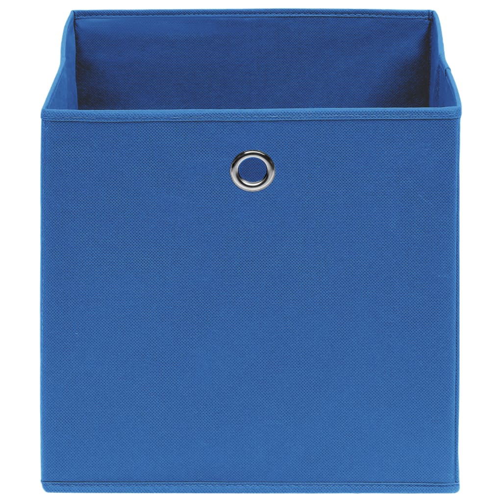 vidaXL Storage Boxes 4 pcs Blue 12.6"x12.6"x12.6" Fabric