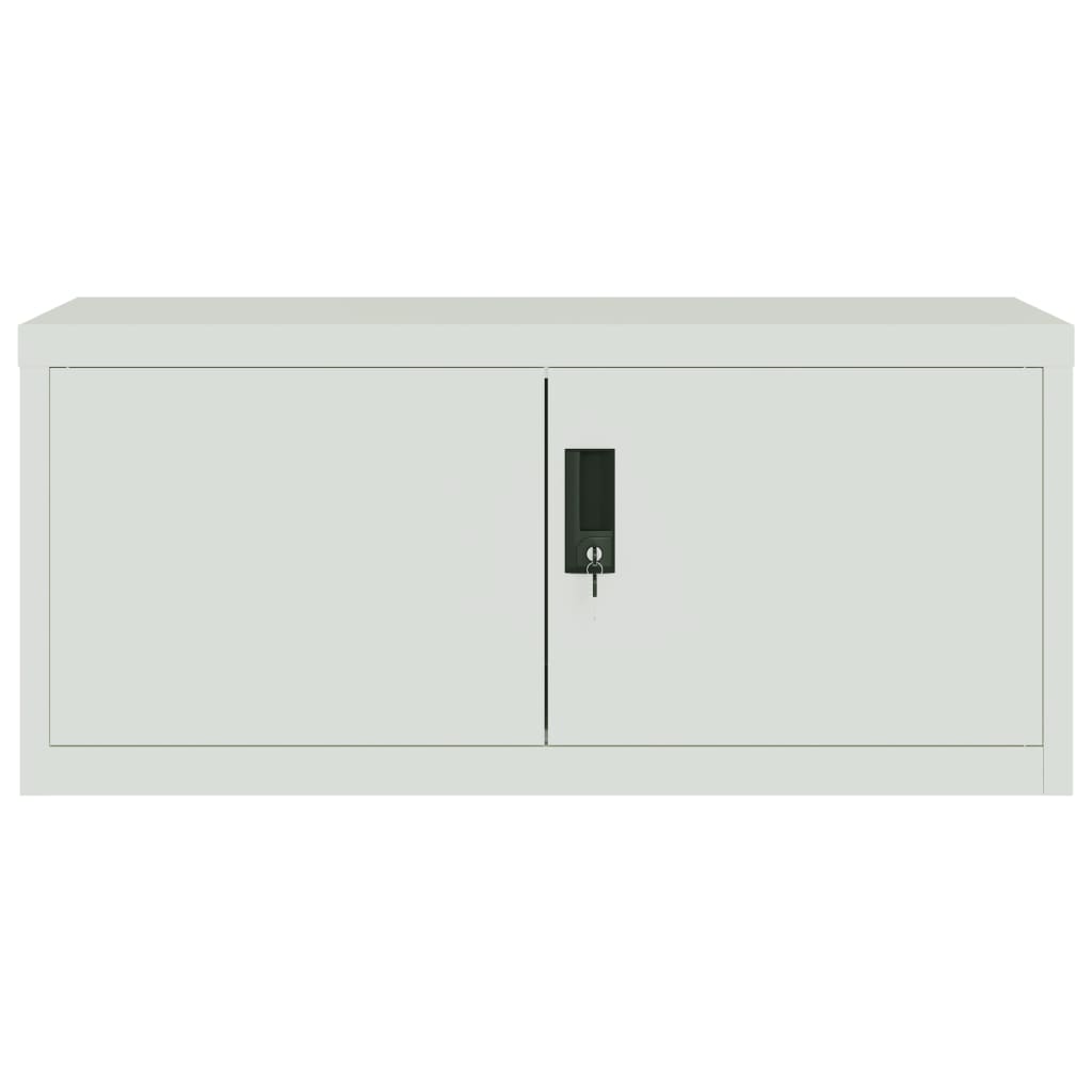 vidaXL File Cabinet Light Gray 35.4"x15.7"x51.2" Steel