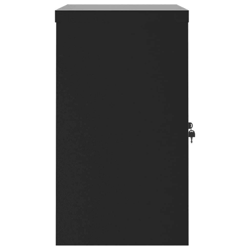 vidaXL File Cabinet Black 35.4"x15.7"x27.6" Steel