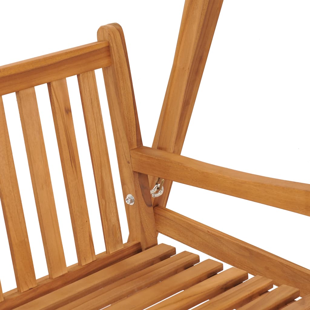 vidaXL Swing Bench 66.9" Solid Teak Wood