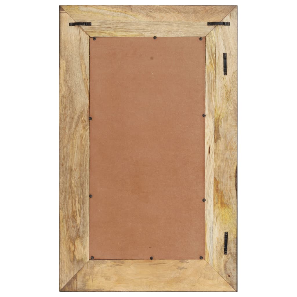 vidaXL Mirror 31.5"x19.7" Solid Mango Wood