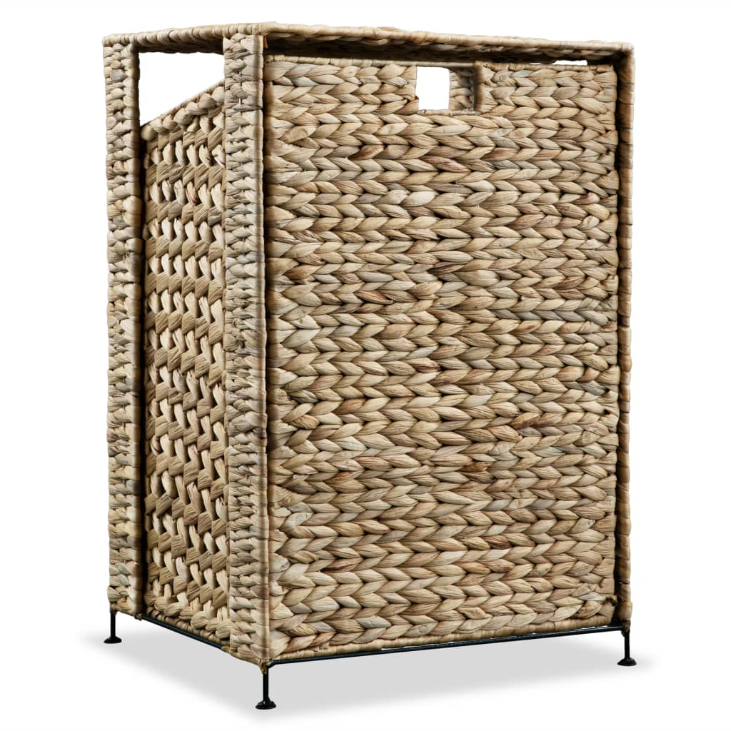 vidaXL Laundry Basket 17.3"x13.4"x25.2" Water Hyacinth