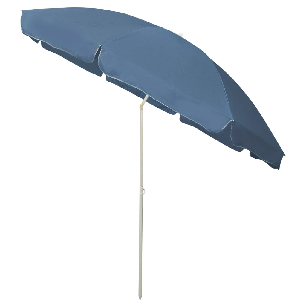 vidaXL Beach Umbrella Blue 118.1"