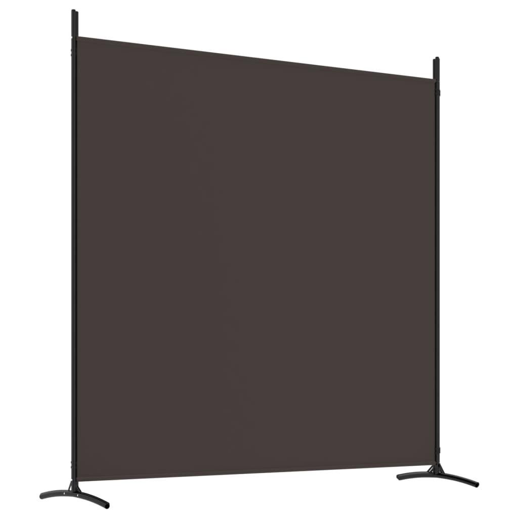 vidaXL 4-Panel Room Divider Brown 274.8"x70.9" Fabric