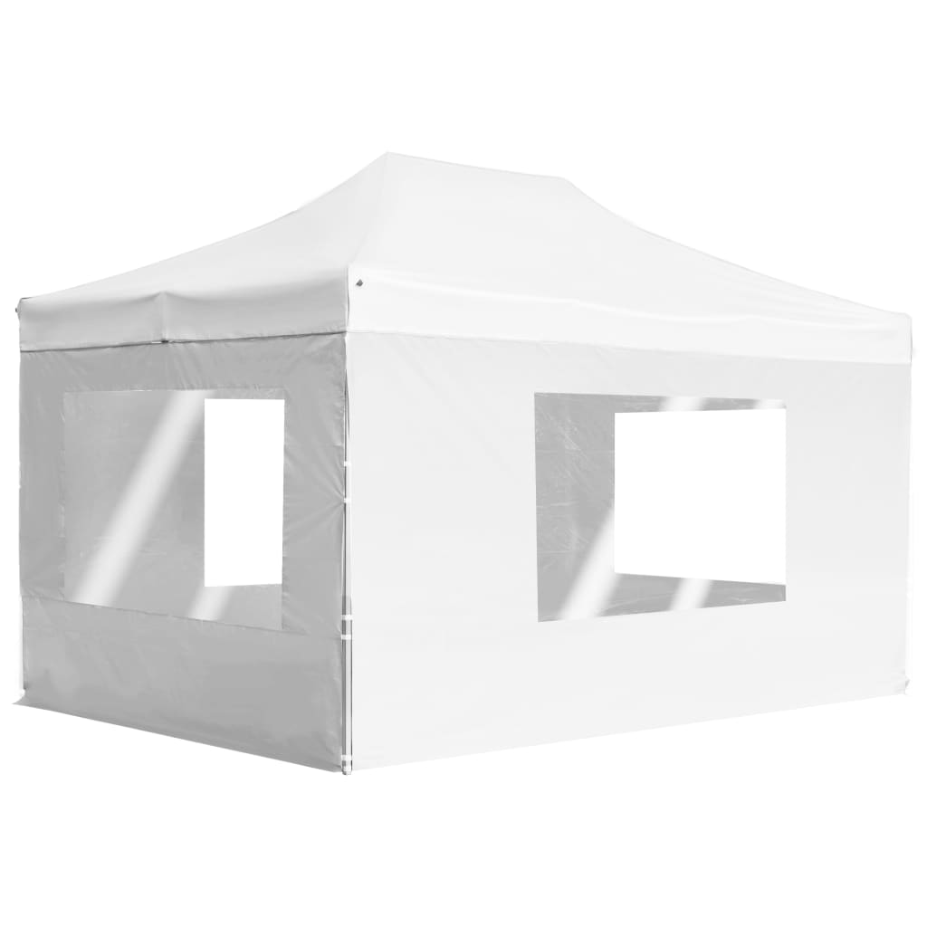 vidaXL Professional Folding Party Tent with Walls Aluminum 14.8'x9.8' White