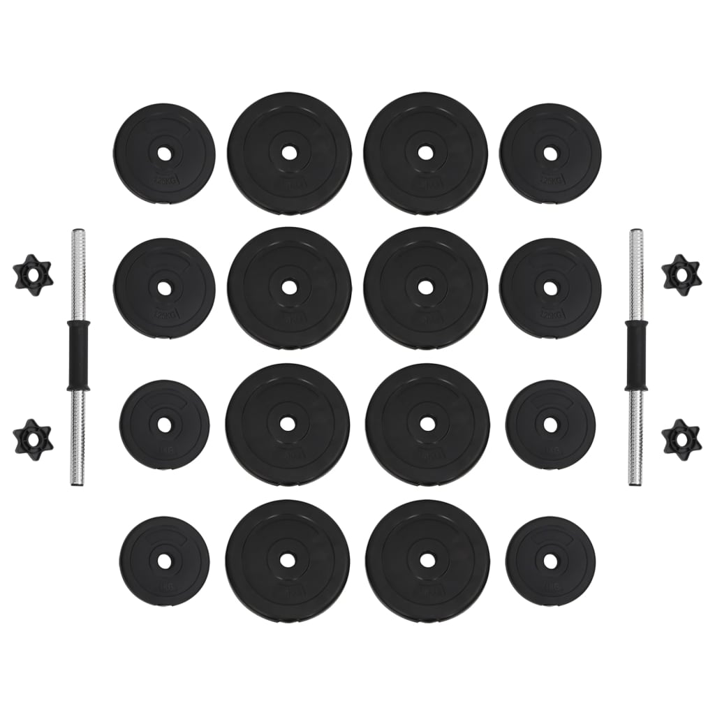 vidaXL Dumbbells 2x33.1 lb