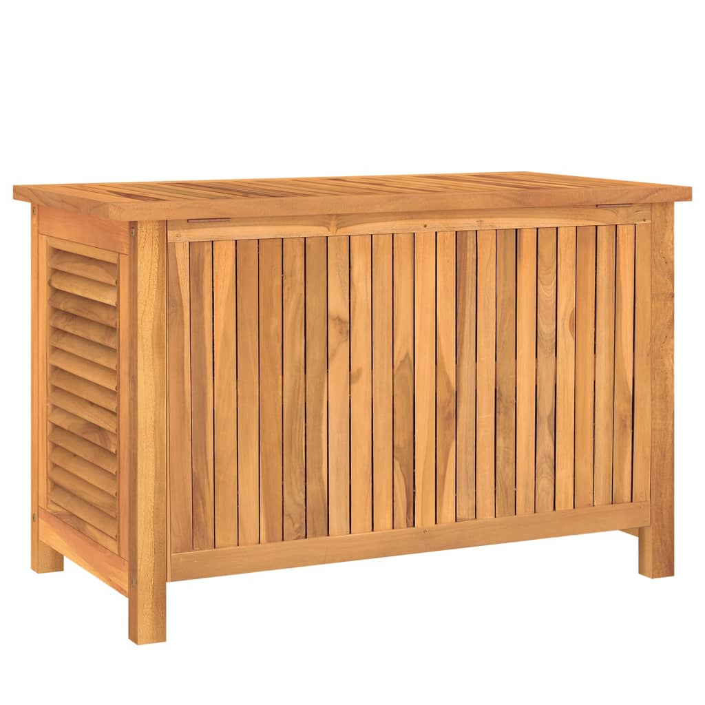 vidaXL Patio Storage Box with Bag 35.4"x19.7"x22.8" Solid Wood Teak