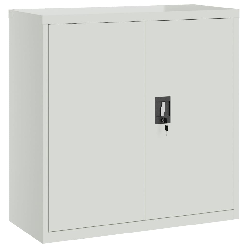 vidaXL File Cabinet Light Gray 35.4"x15.7"x51.2" Steel