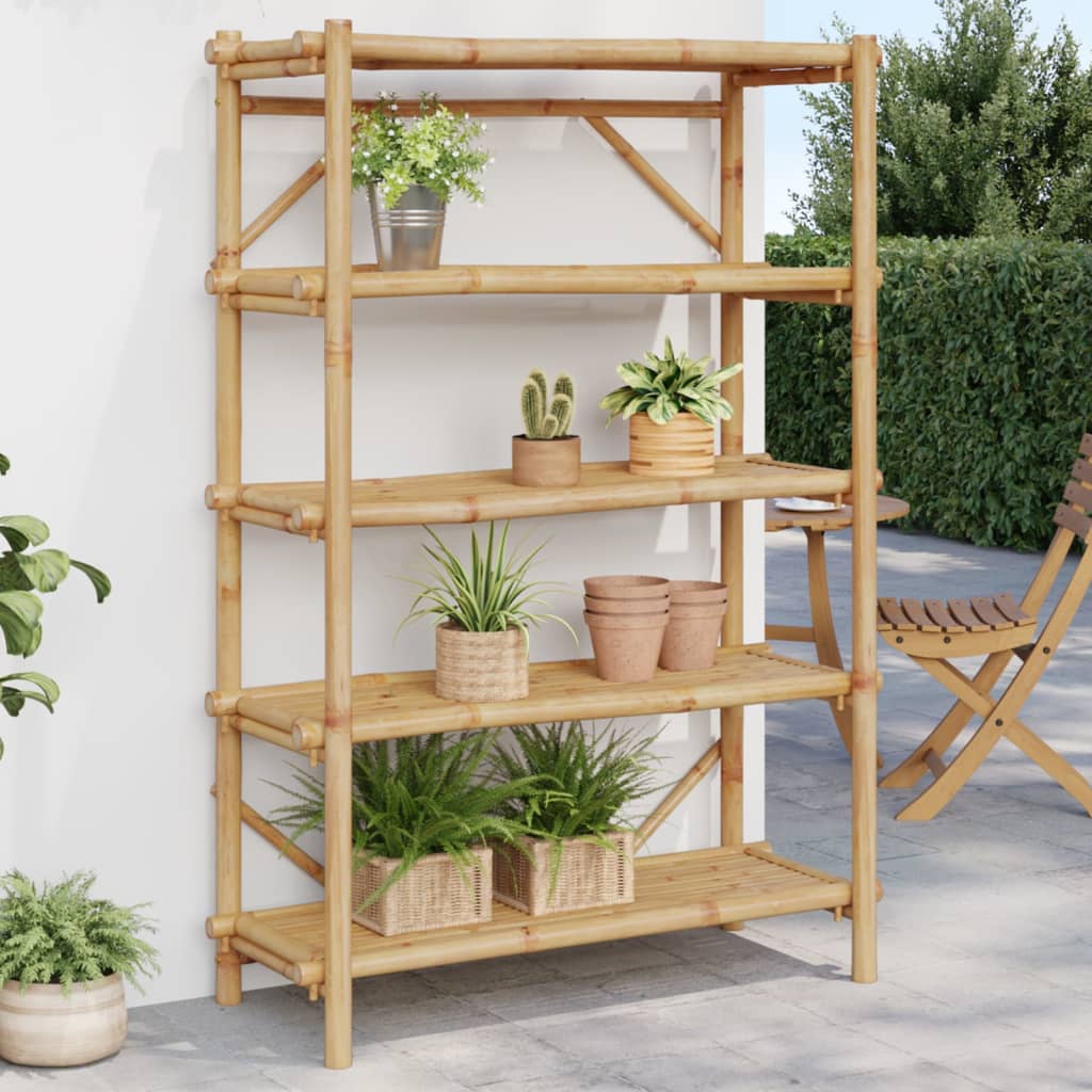 vidaXL 5-Layer Shelf 39.4"x15.7"x59.1" Bamboo