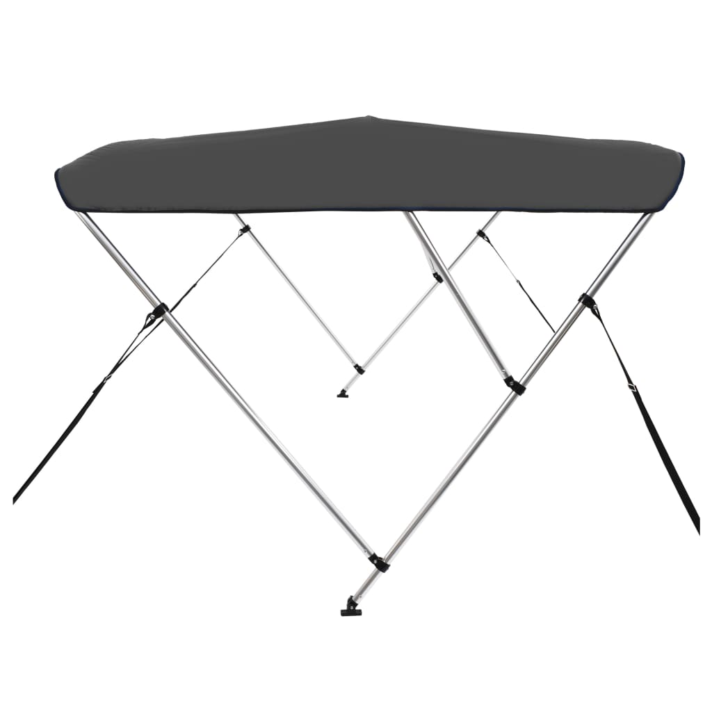 vidaXL 3 Bow Bimini Top Anthracite 72"x55.1"x53.9"