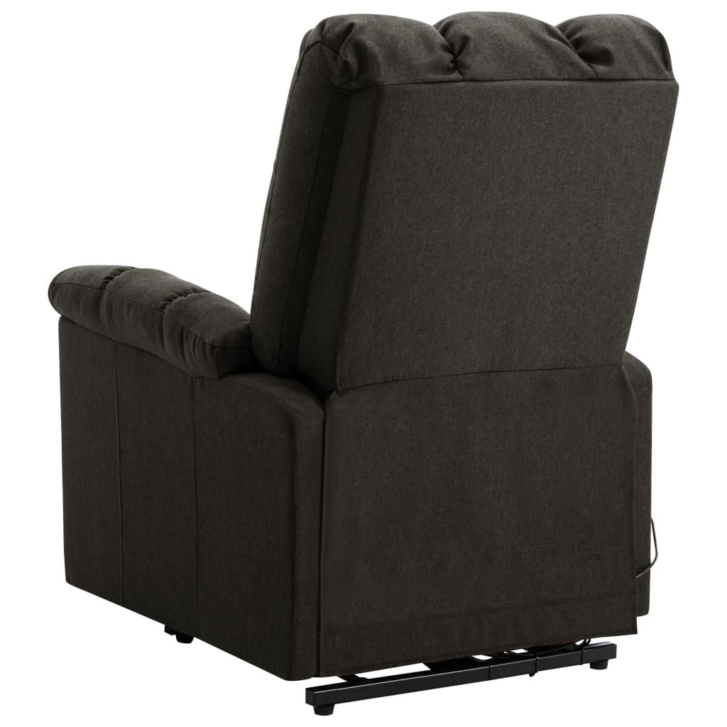 vidaXL Power Lift Recliner Brown Fabric