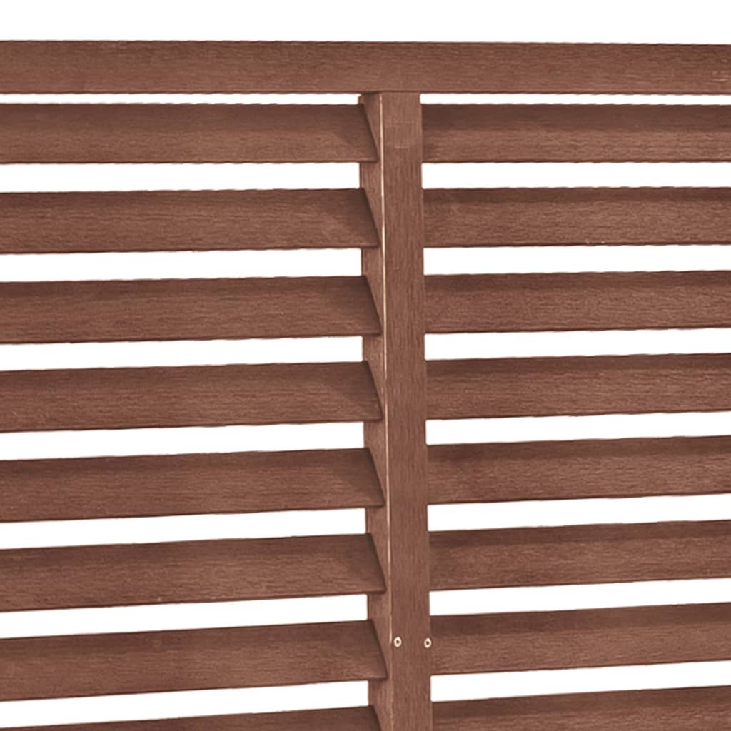 vidaXL Louver Fence WPC 70.9"x70.9" Brown