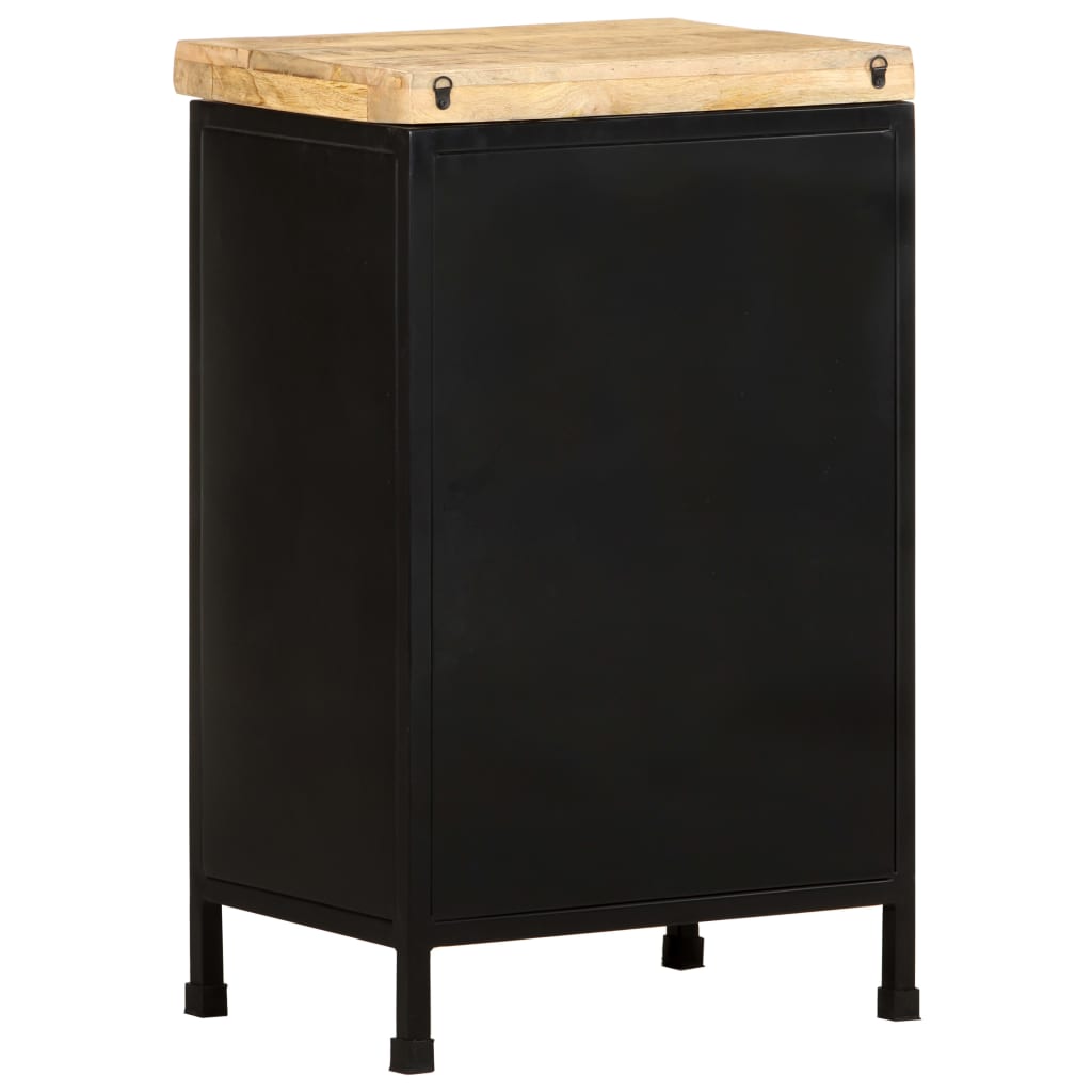 vidaXL Sideboard 18.5"x13.8"x29.9" Rough Mango Wood