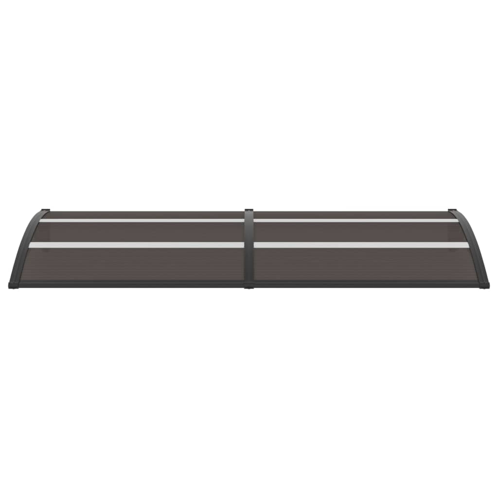 vidaXL Door Canopy Black 94.5"x29.5" PC