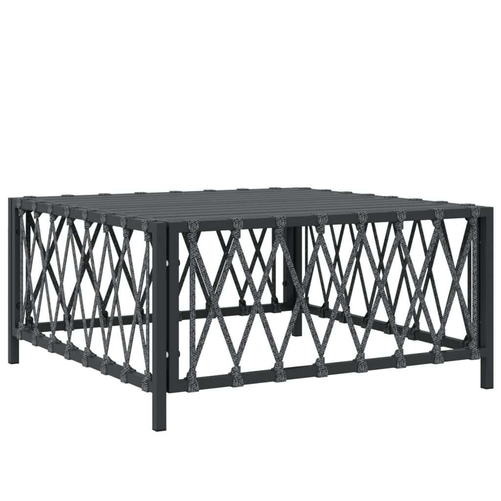 vidaXL 8 Piece Patio Lounge Set with Cushions Anthracite Steel