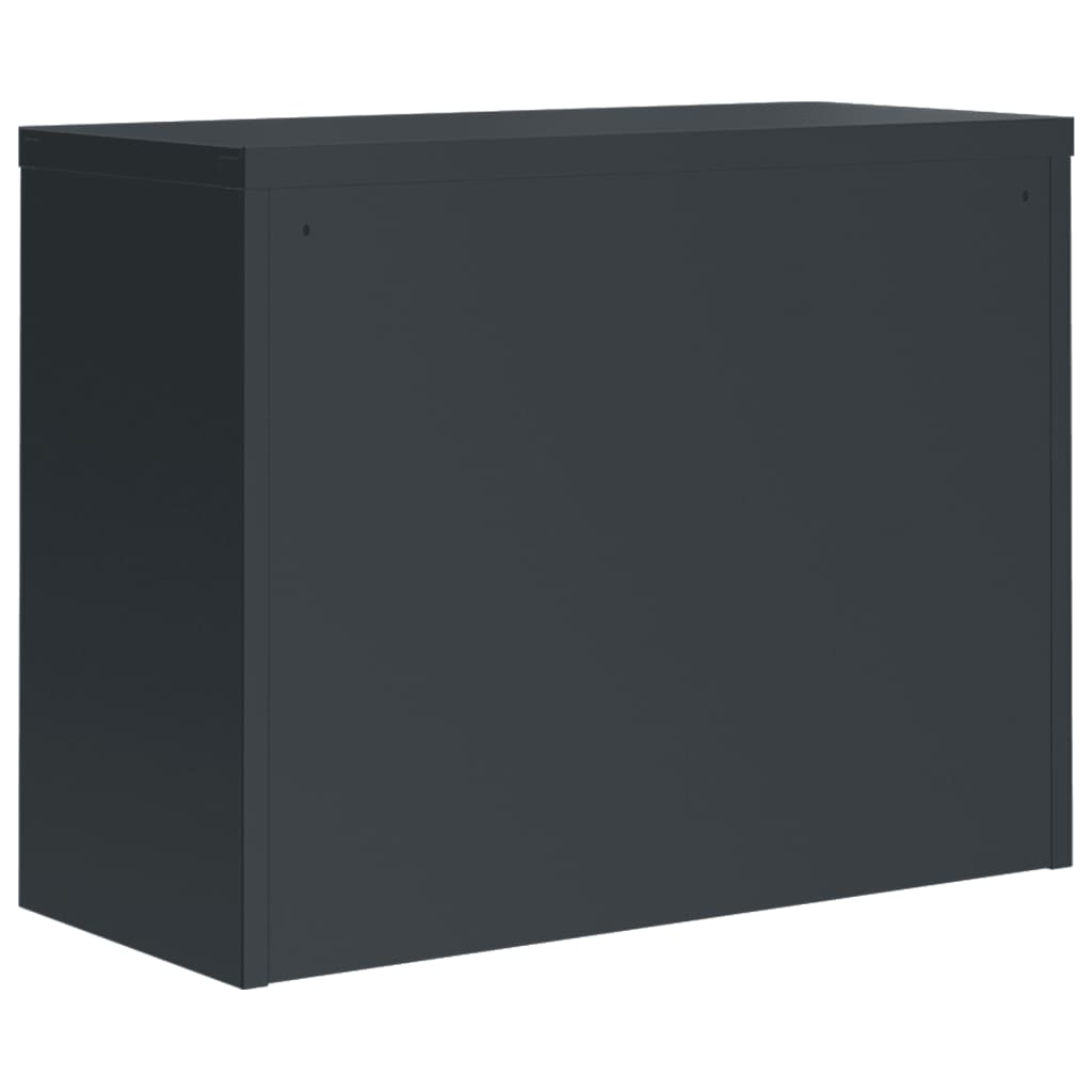 vidaXL File Cabinet Anthracite 35.4"x15.7"x27.6" Steel