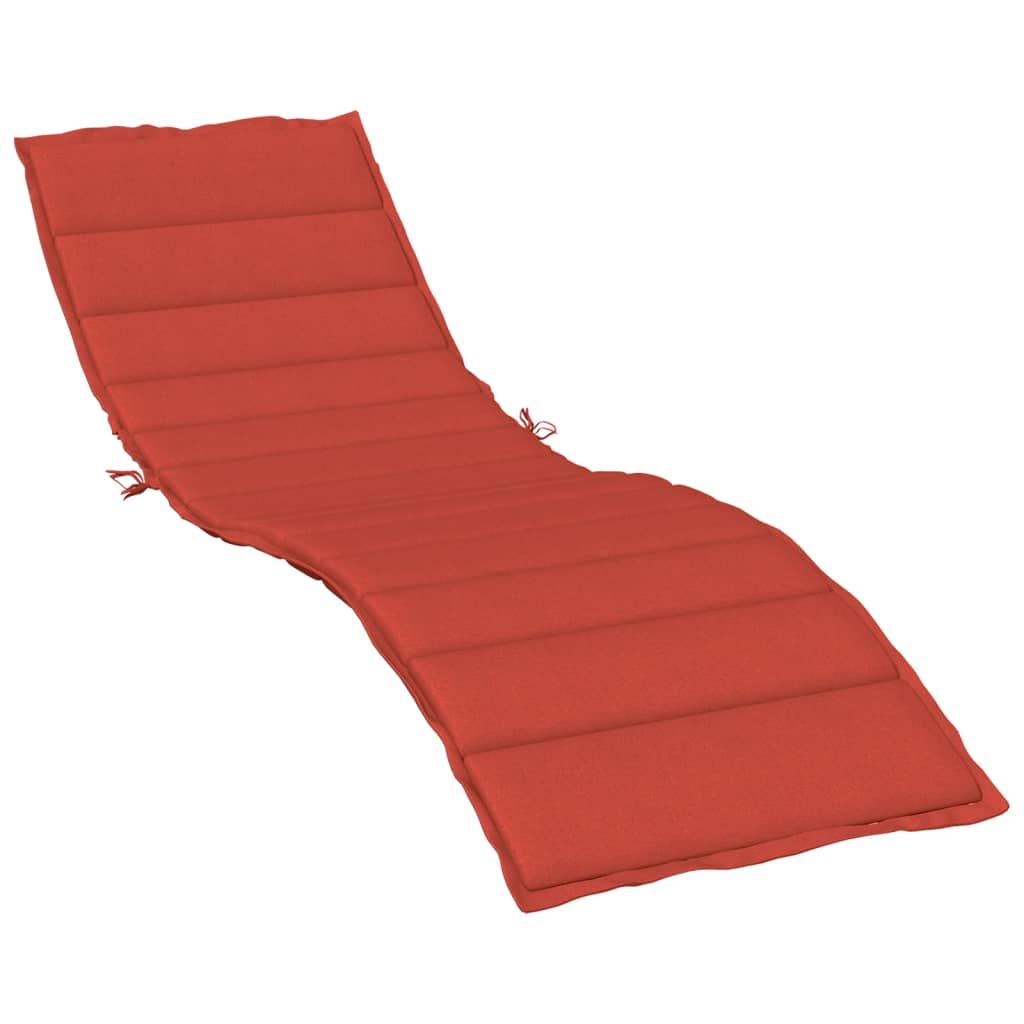 vidaXL Sun Lounger Cushion Melange Red 78.7"x19.7"x1.6" Fabric