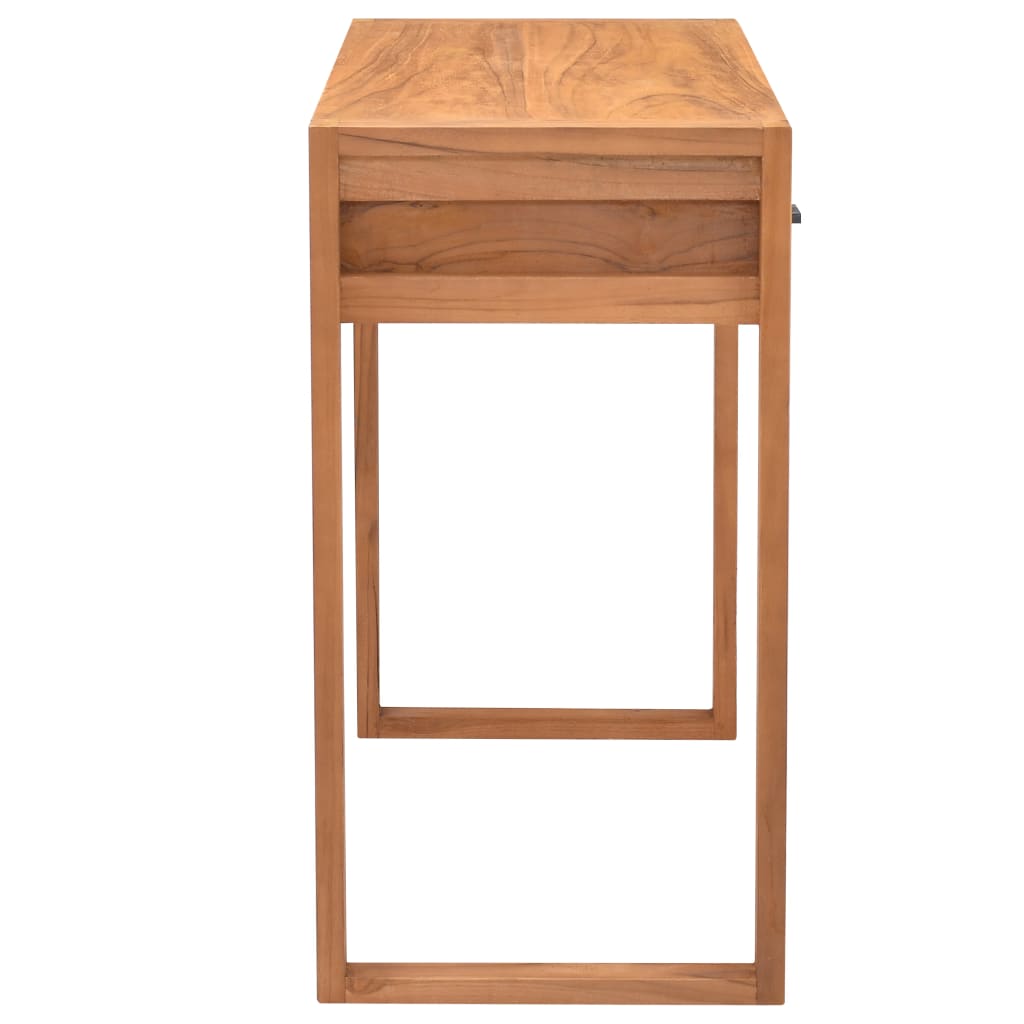 vidaXL Desk with 2 Drawers 39.4"x15.7"x29.5" Teak Wood