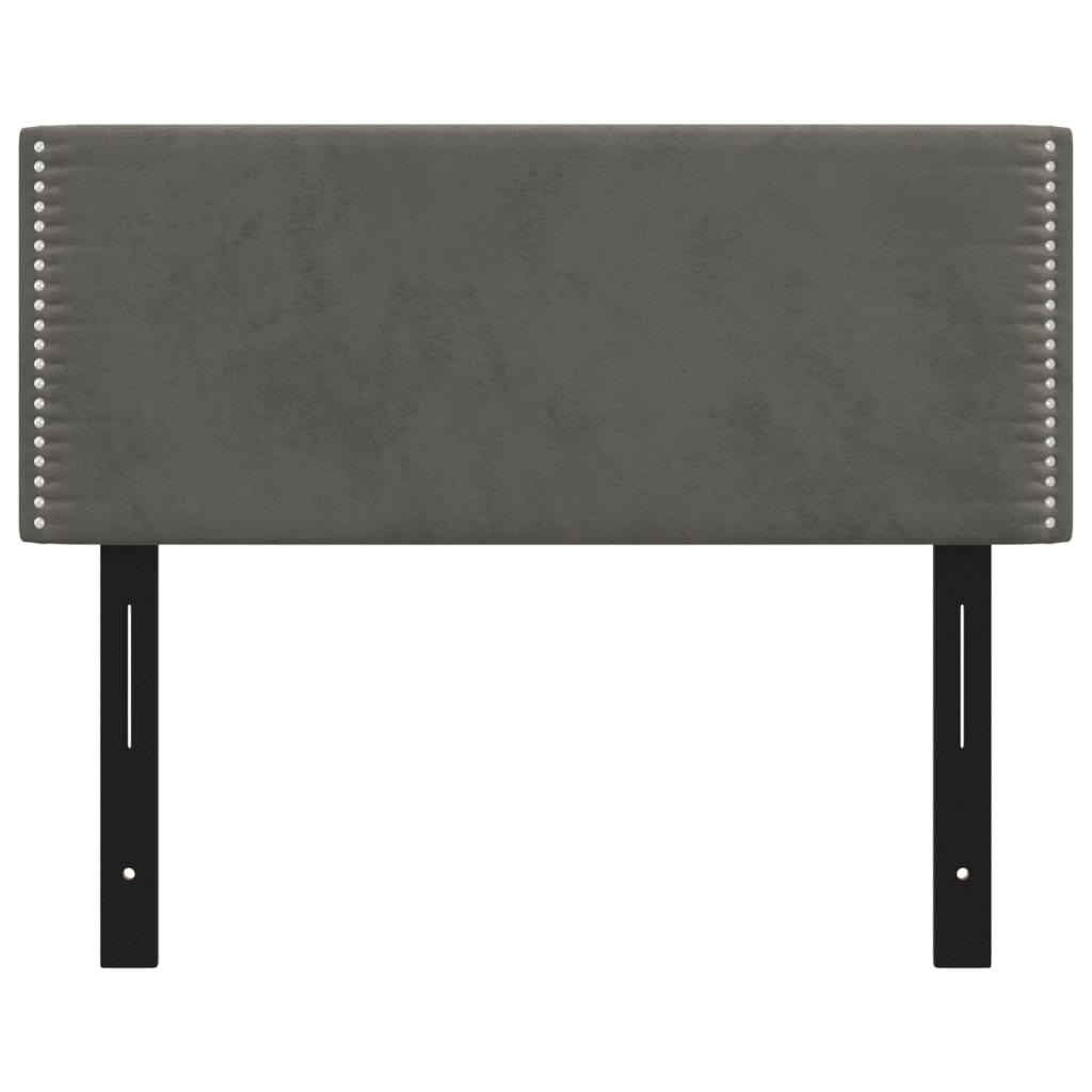 vidaXL Headboard Dark Gray 39.4"x2"x30.7"/34.6" Velvet