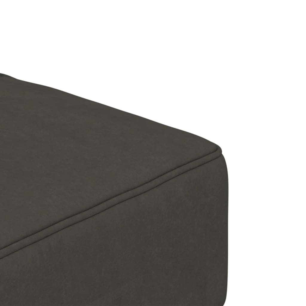 vidaXL 2-Seater Sofa Bed with Two Pillows Dark Gray Velvet