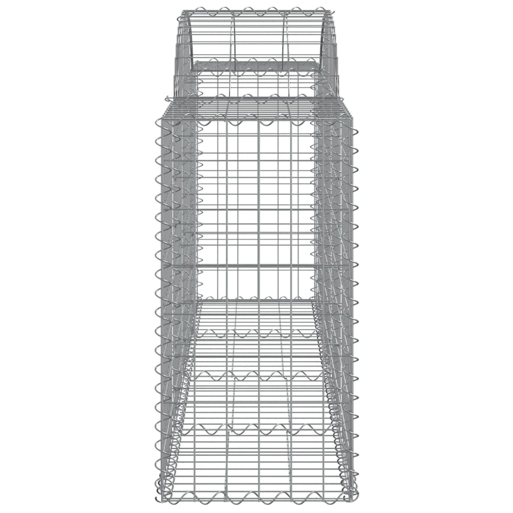 vidaXL Arched Gabion Baskets 14 pcs 78.7"x19.7"x31.5"/39.4" Galvanized Iron