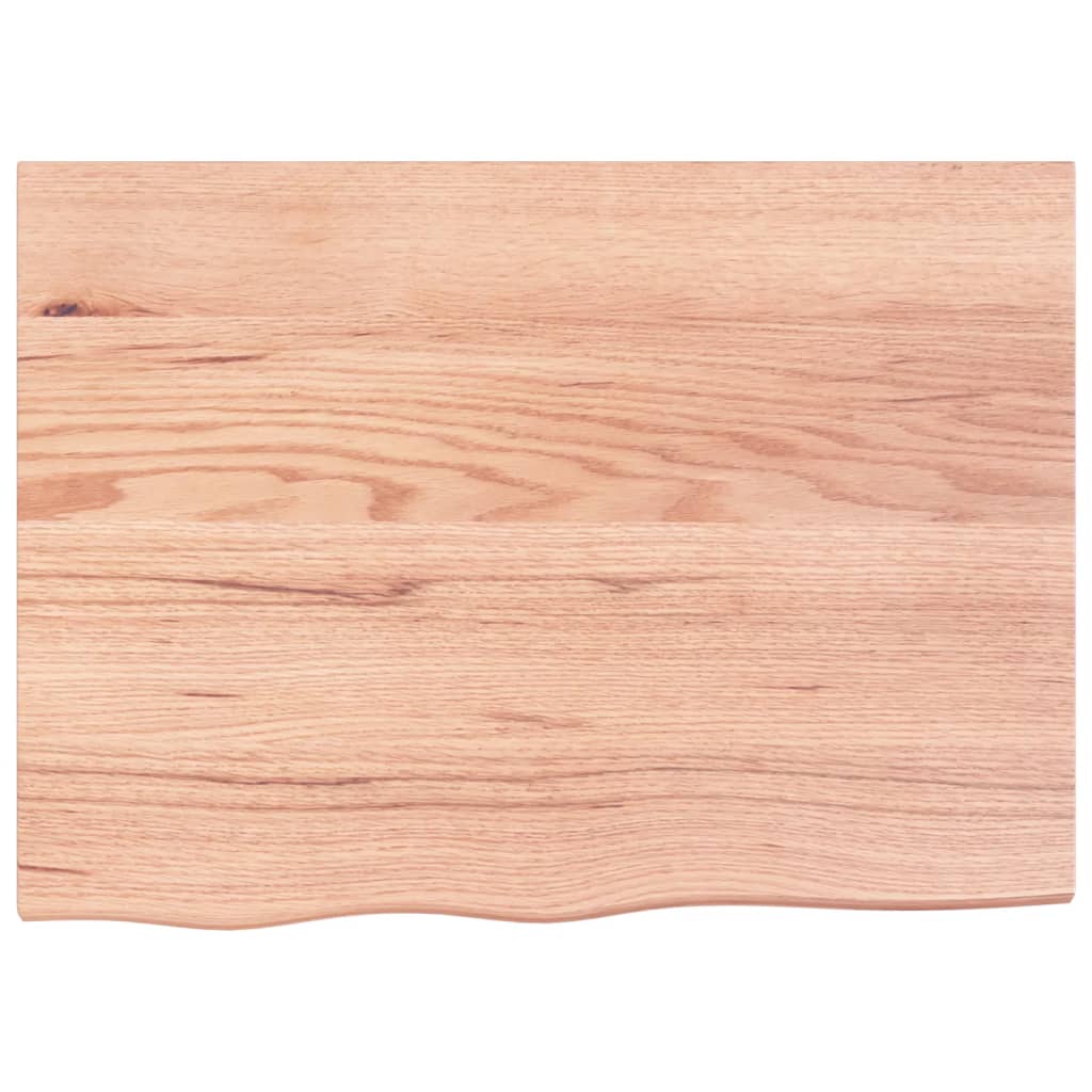 vidaXL Bathroom Countertop Light Brown 31.5"x23.6"x(0.8"-1.6") Treated Solid Wood