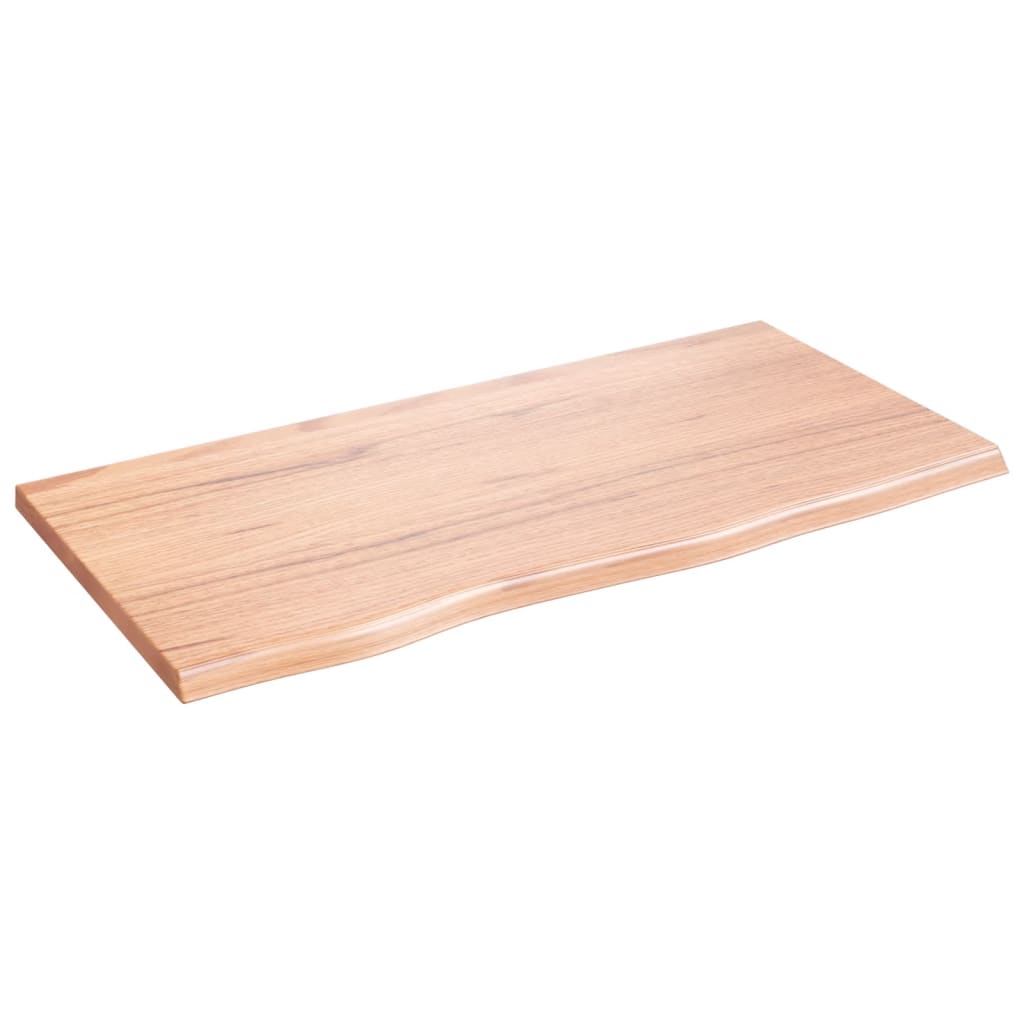 vidaXL Wall Shelf Light Brown 31.5"x15.7"x0.8" Treated Solid Wood Oak