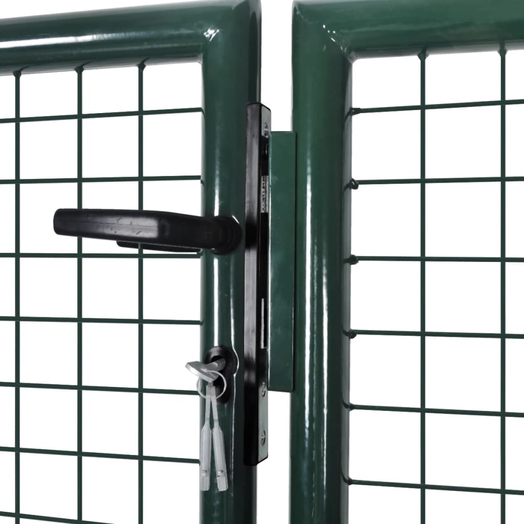 vidaXL Garden Mesh Gate Fence Door Wall Grille 113.8" x 29.5" / 120.5" x 49.2"