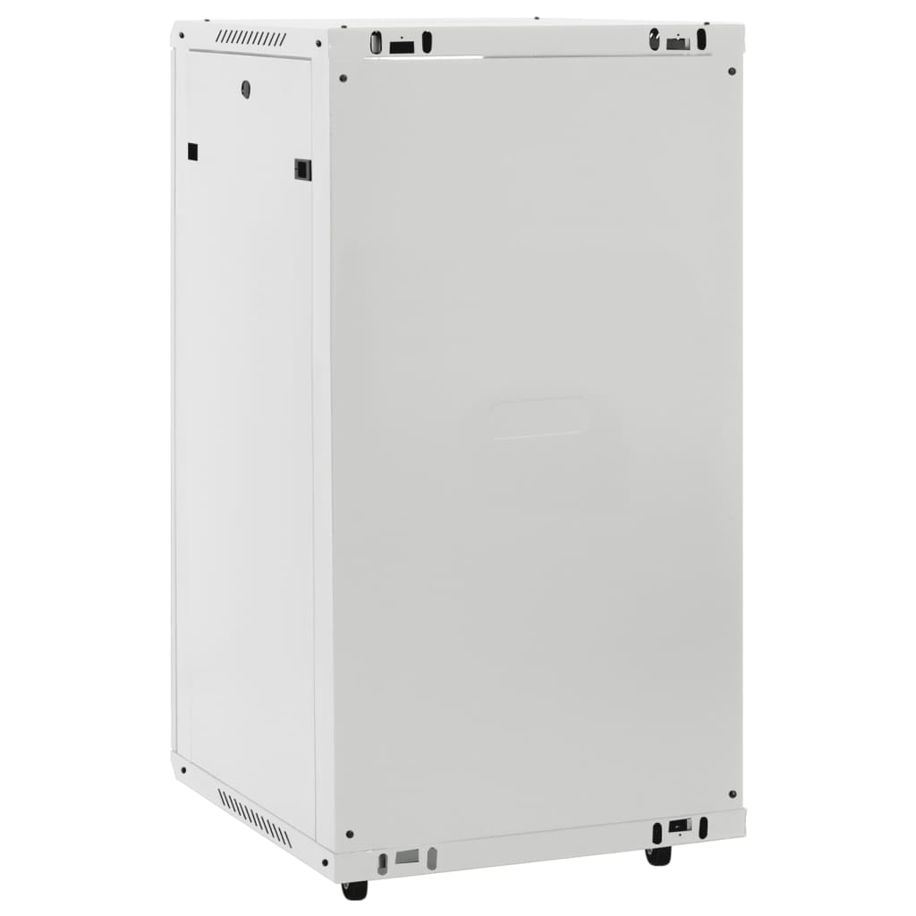 vidaXL 22U Network Cabinet 19" IP20 Gray 23.6"x23.6"x47.2"