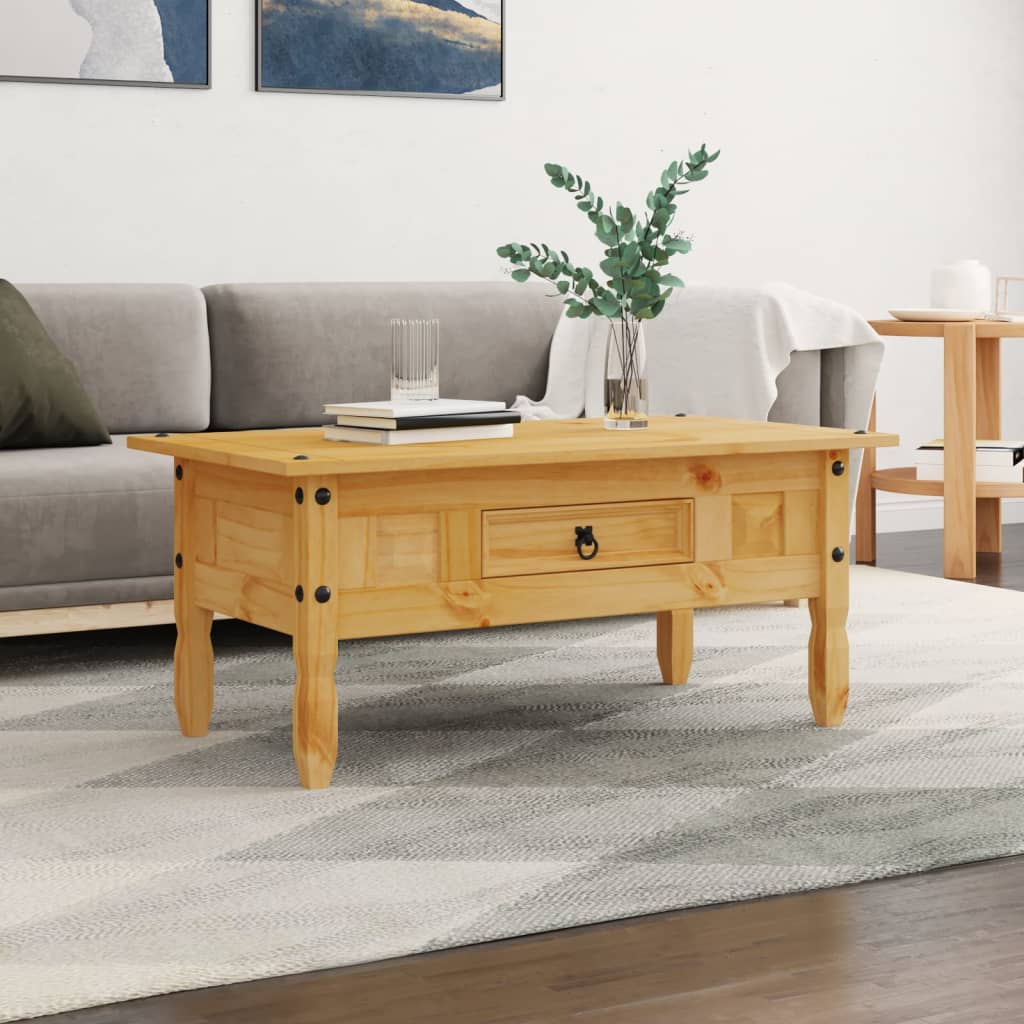 vidaXL Coffee Table Mexican Pine Corona Range 39.4"x21.7"x17.3"