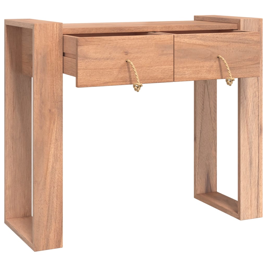 vidaXL Console Table 35.4"x13.8"x29.5" Solid Teak Wood