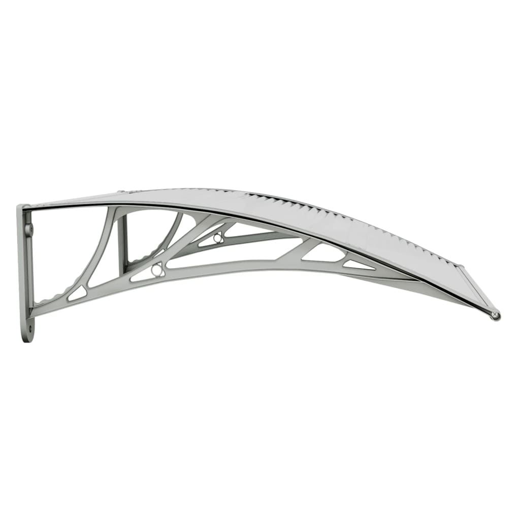 vidaXL Door Canopy Gray and Transparent 31.5"x29.5" Polycarbonate