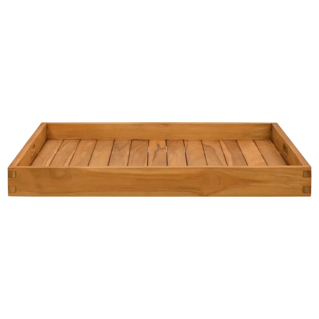 vidaXL Serving Tray 27.6"x27.6" Solid Wood Teak