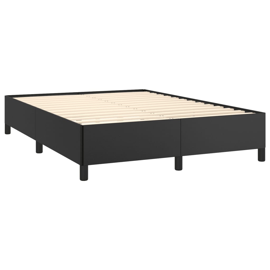 vidaXL Bed Frame Black 53.9"x74.8" Full Faux Leather