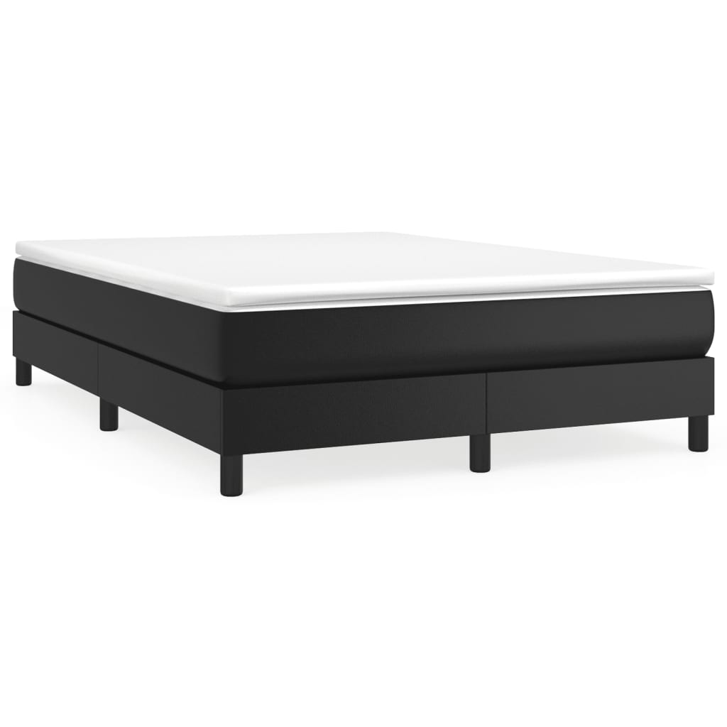 vidaXL Bed Frame Black 59.8"x79.9" Queen Faux Leather