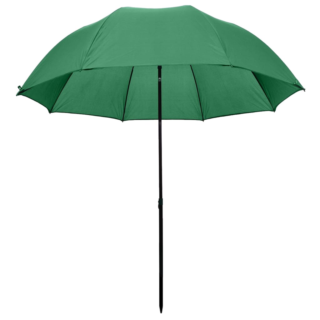 vidaXL Fishing Umbrella Green 94"x83"