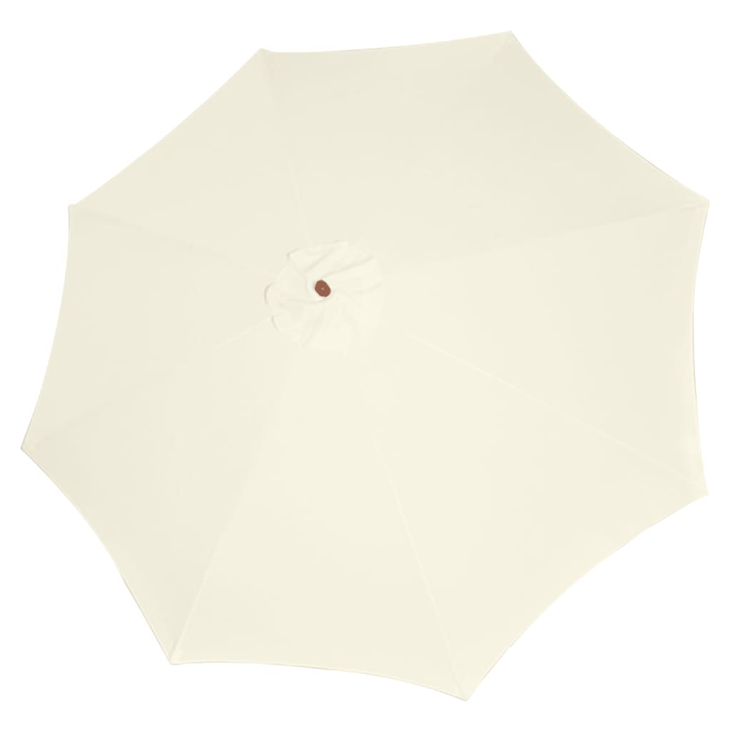 vidaXL Garden Parasol 118.1"x101.6" Sand White